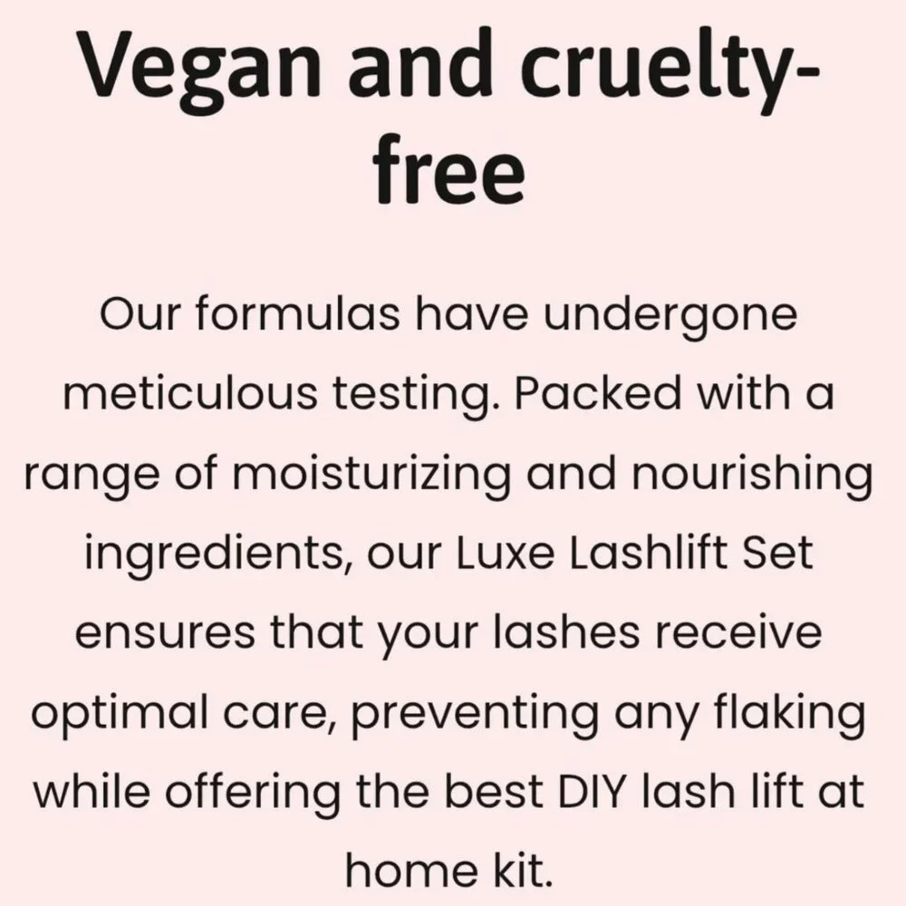 Luxe Lashlift Set ✦ Gentle Lash Lift Kit ✦ Strong Adhesive 8 Weeks Lift NWT
